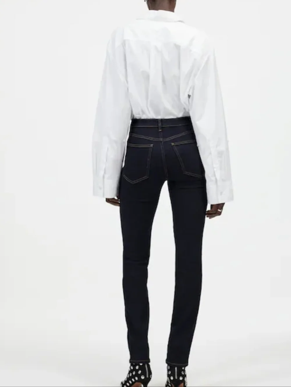 NWOT Madewell Women's Straight Leg Stovepipe Jeans in Dark Indigo Size 26 - Picture 2 of 12